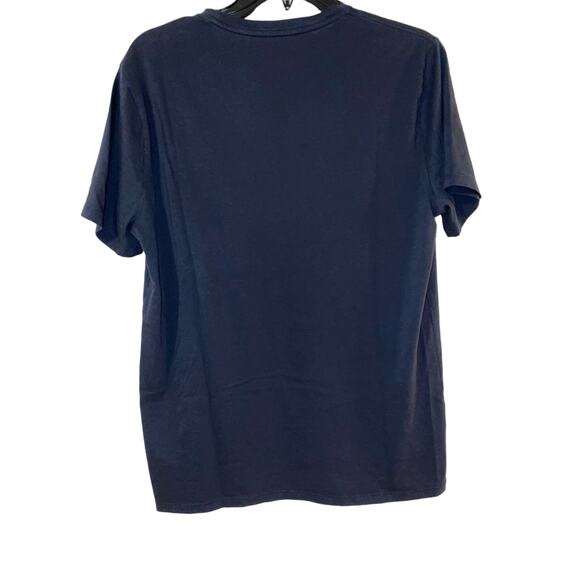 Vince Pima Cotton Navy Crewneck Short Sleeve T-Shirt Men's Size Small - Picture 3 of 4